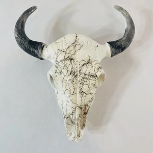 Native American Horse Hair Pottery Wyoming Skull